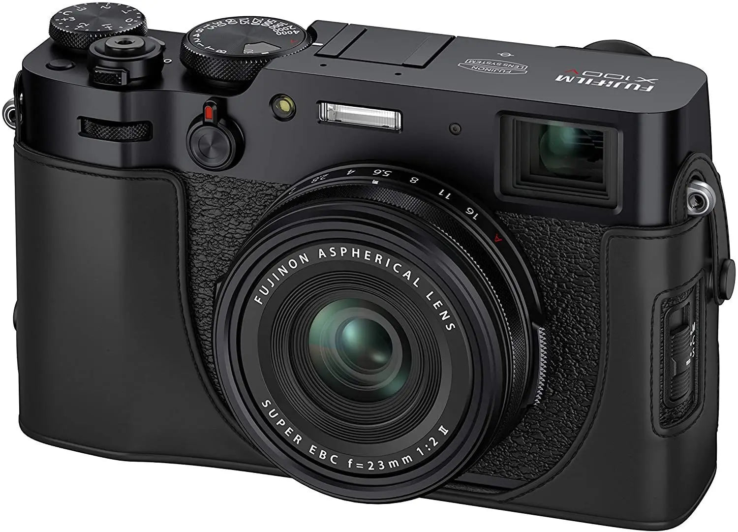 FUJIFILM X100V Premium Leather Case Black