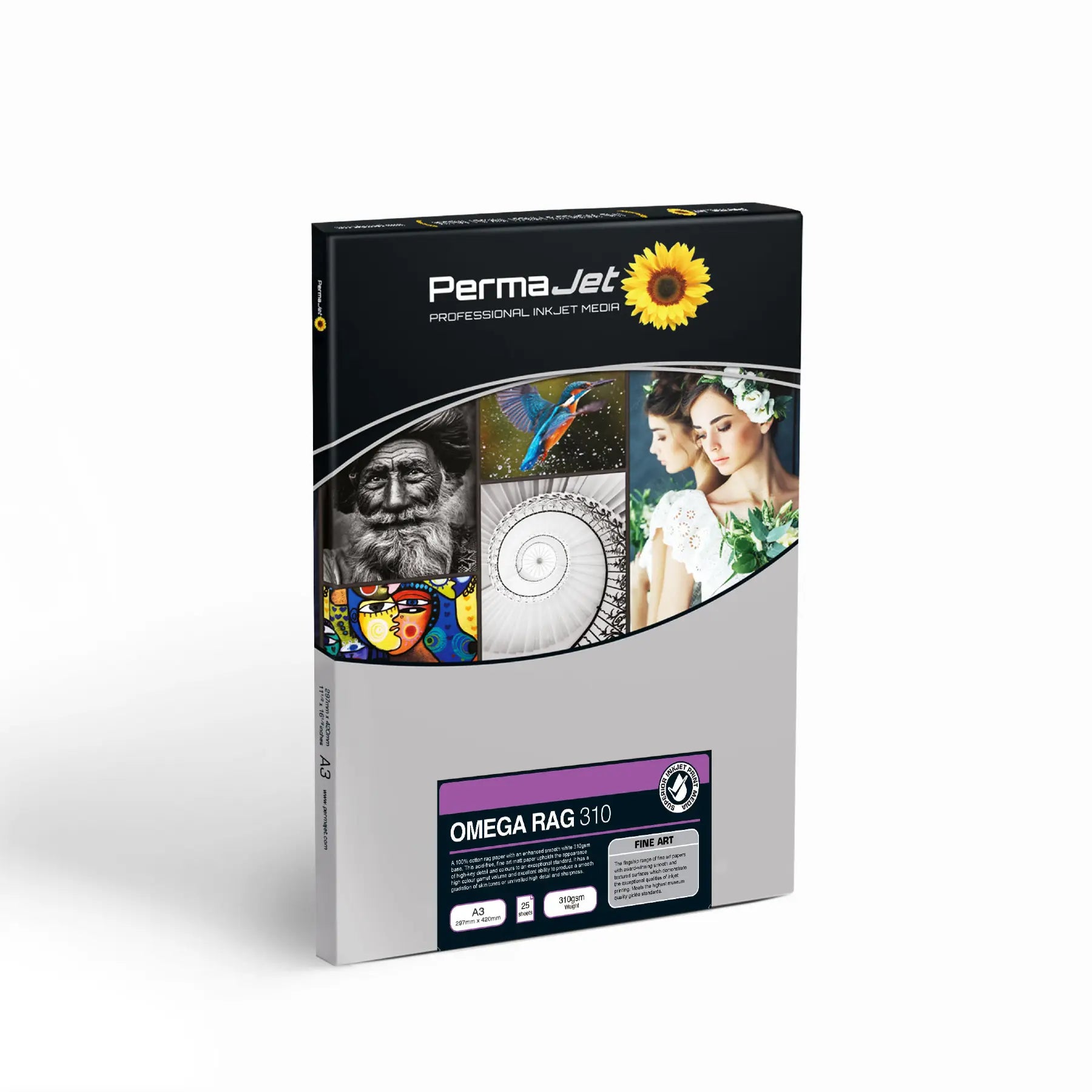 PermaJet Omega Rag 310 - A3 Photo Paper (25 Sheets)