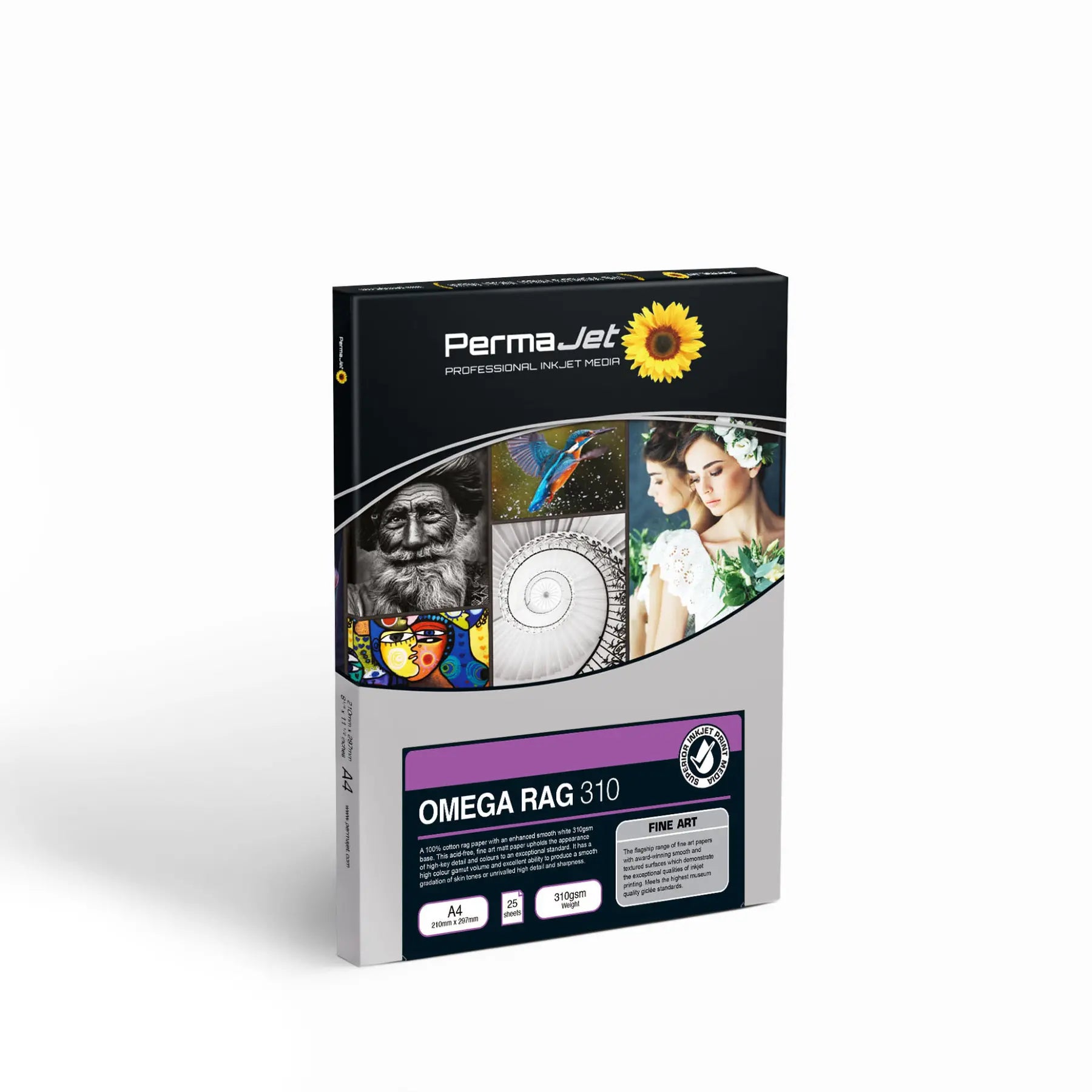 PermaJet Omega Rag 310 - A4 Photo Paper (25 Sheets)