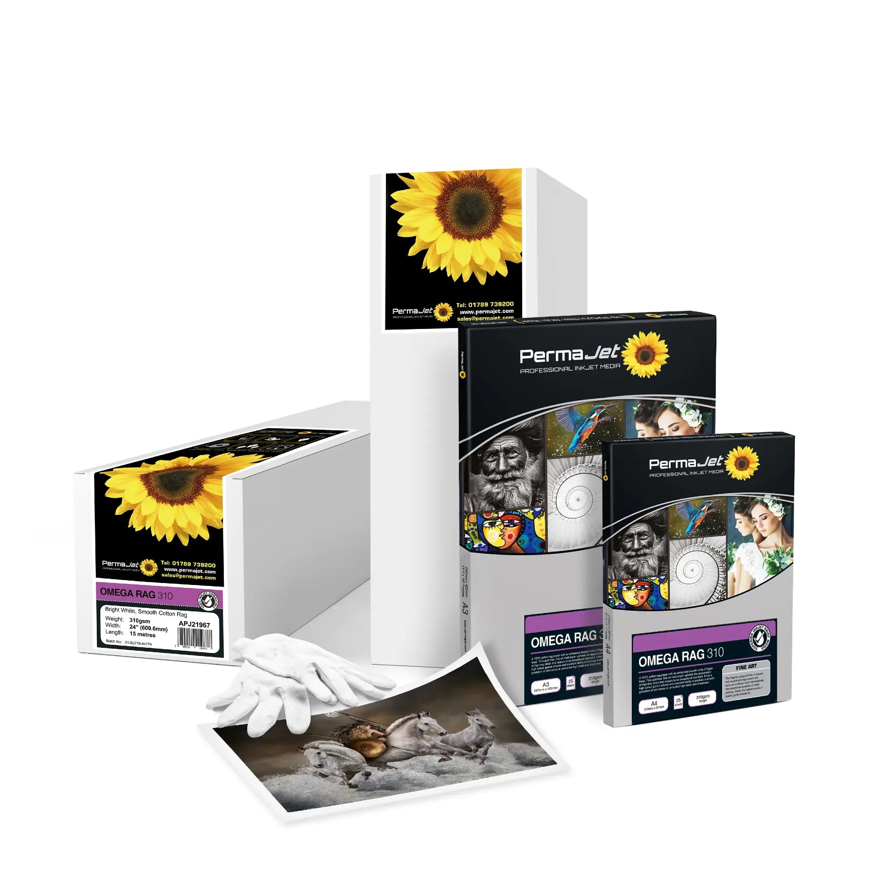 PermaJet Omega Rag 310 - A3 Photo Paper (25 Sheets)