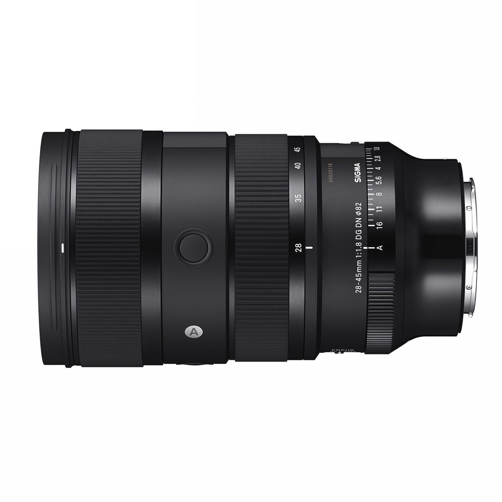 Sigma 28-45mm F1.8 DG DN Art lens, a black full-frame zoom lens with visible focus and zoom rings.
