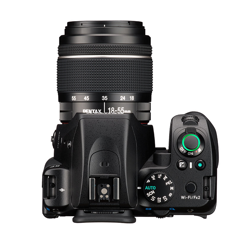 Pentax KF APSC Digital SLR Camera with DA 18-55mm AL WR Zoom Lens - Black