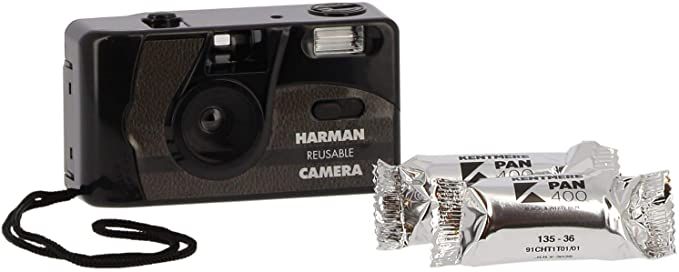 Ilford Harman Re-useable 35mm Camera Kit Inc 2 Kentmere 400 36exp