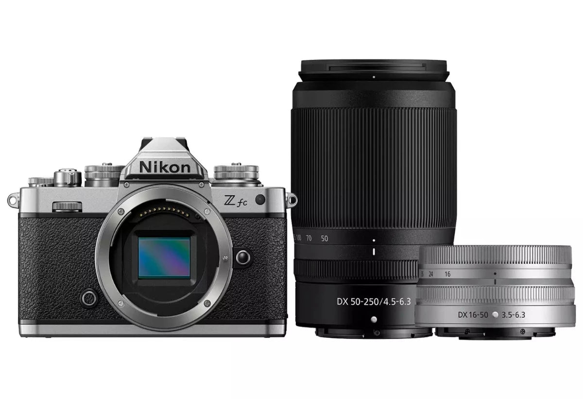 Product Image of Nikon Z FC Mirrorless Digital Camera & Z DX 16-50mm f/3.5-6.3 lens & Z DX 50-250 f/4.5-6.3 lens kit