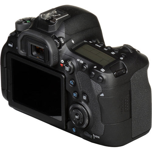 Canon EOS 6D Mark II DSLR Camera Body - Product Photo 7 - Rear side view of the camera body with the screen, viewfinder, control buttons and dials visible
