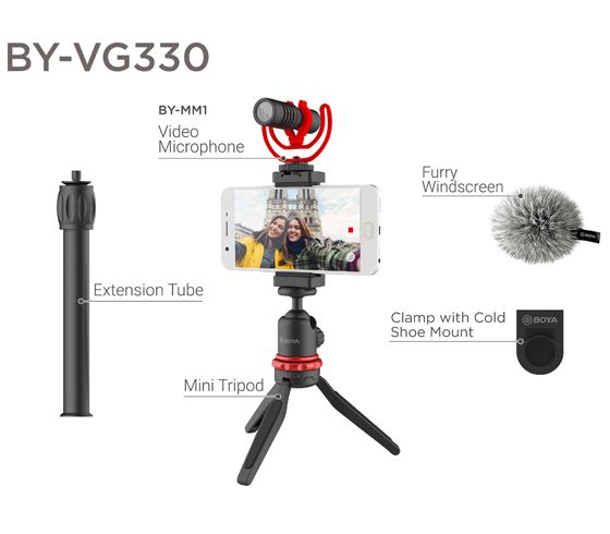 Boya BY-VG330 Universal smartphone video Vlogger kit