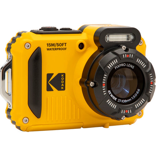 CLEARANCE Kodak PIXPRO WPZ2 16MP 4x Zoom Tough Compact Camera - Yellow