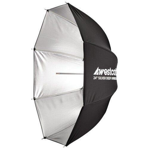 Westcott Deep Silver Bounce Umbrella (24") 5627