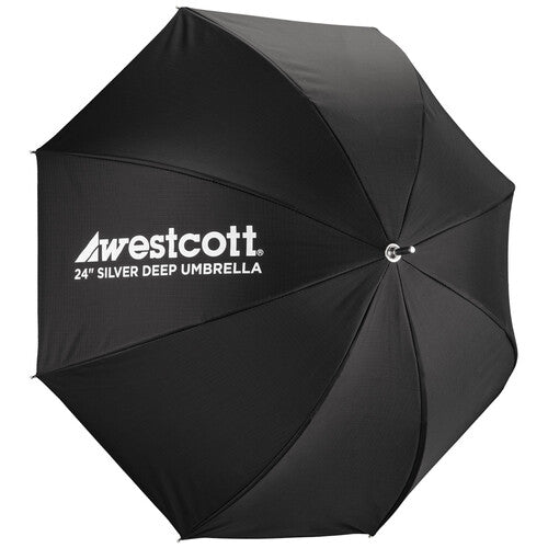 Westcott Deep Silver Bounce Umbrella (24") 5627