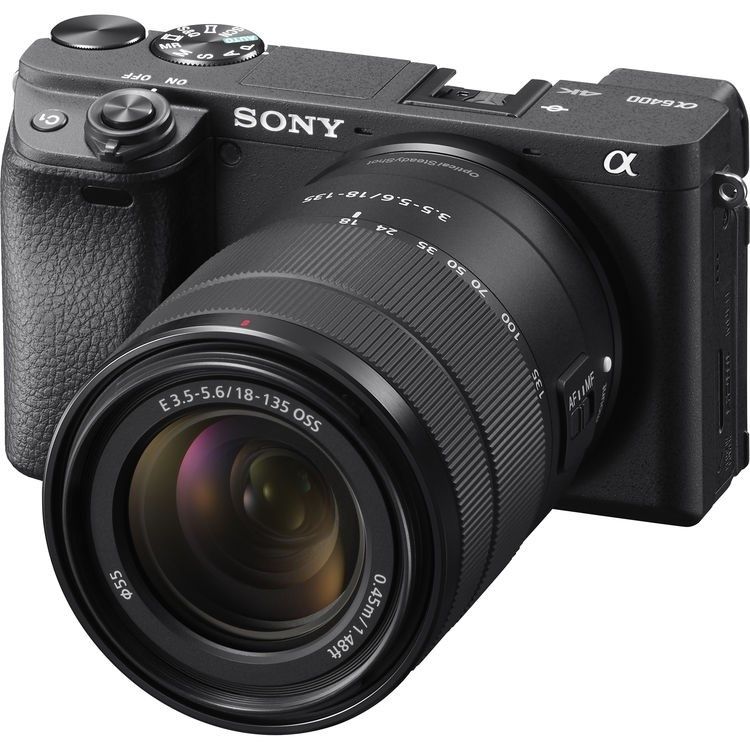 Sony Alpha 6400 Mirrorless Digital Camera with 18-135mm Lens