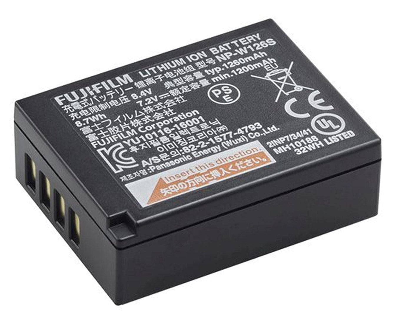 Product Image of Fujifilm NP-W126S Lithium-Ion Rechargeable Battery - Black