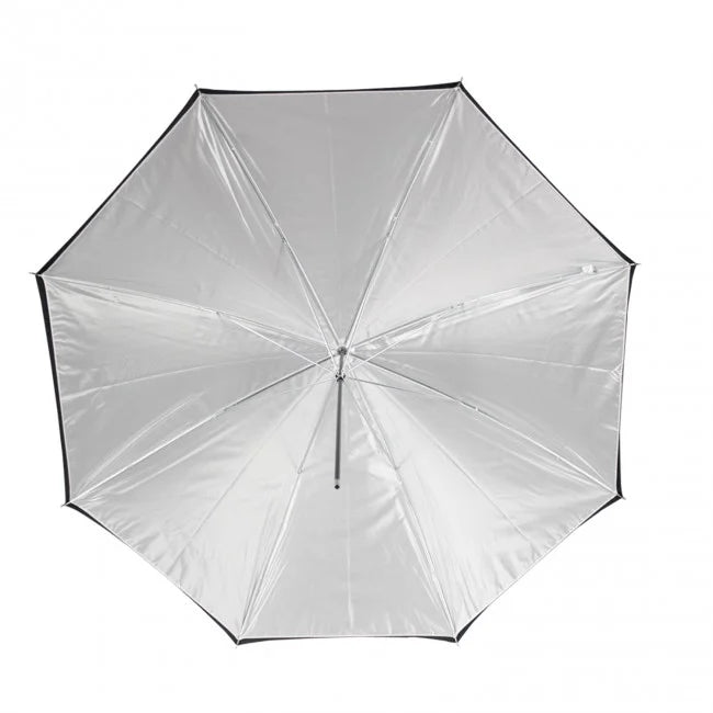 Westcott White Satin Umbrella with Removable Black Cover (45")