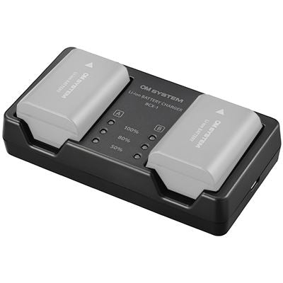 OM System BCX-1 Battery Charger for the BLX-1 Battery
