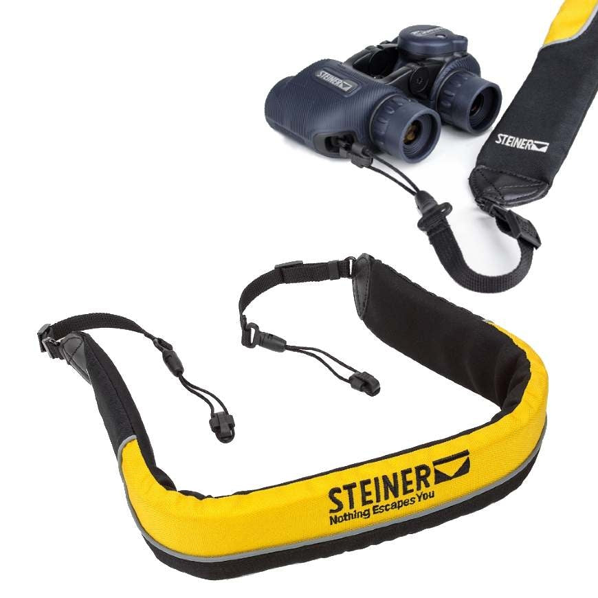 Sangle Flottante Steiner Pour Jumelles Navigator Pro 7x50 & Commander 7x50 - Rembourrée, Hydrofuge, Bande Fluorescente 3M