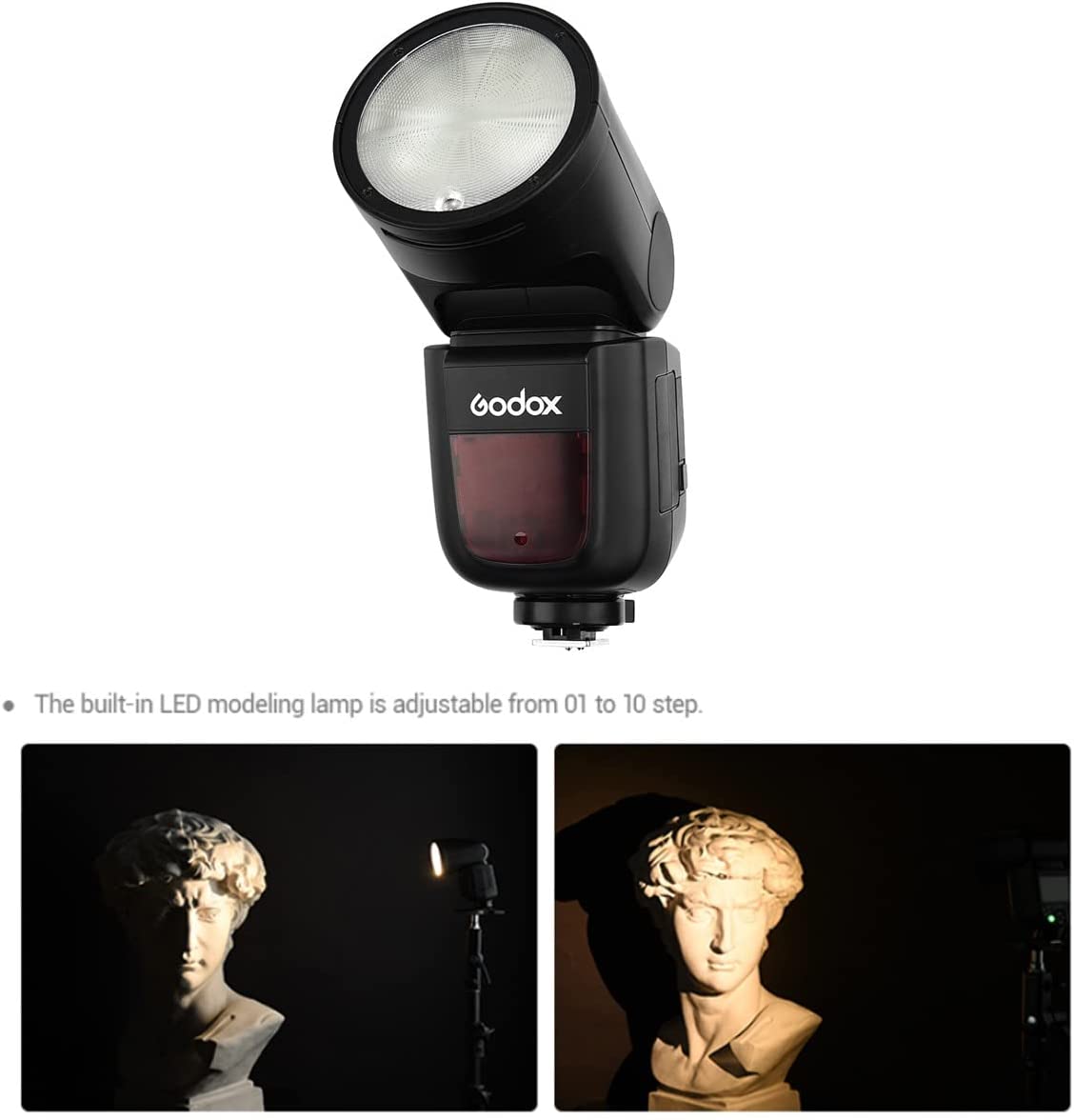 Godox V1 TTL Li-ion Round Head Camera Flash 1/8000 HSS