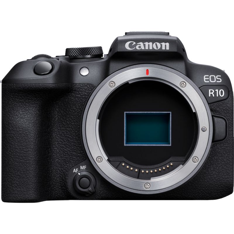 Canon EOS R10 Mirrorless Camera + RF-S 18-45mm lens Kit - Product photo 5 - Frontside view of the camera with the internal components showing