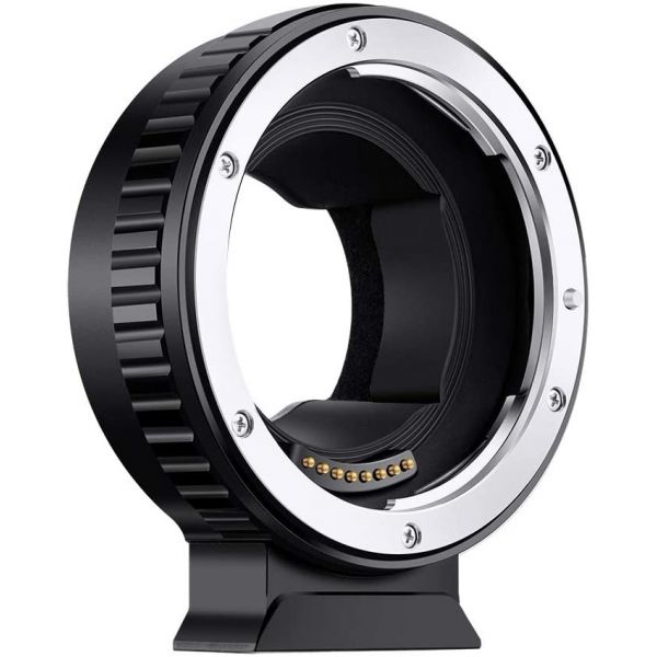 Product Image of K&F Concept Canon EF to Sony E NEX Adapter, Auto Focus Lens Mount Adapter Compatible with Canon EOS EF EF-S Mount Lens to Sony E NEX Mount Cameras