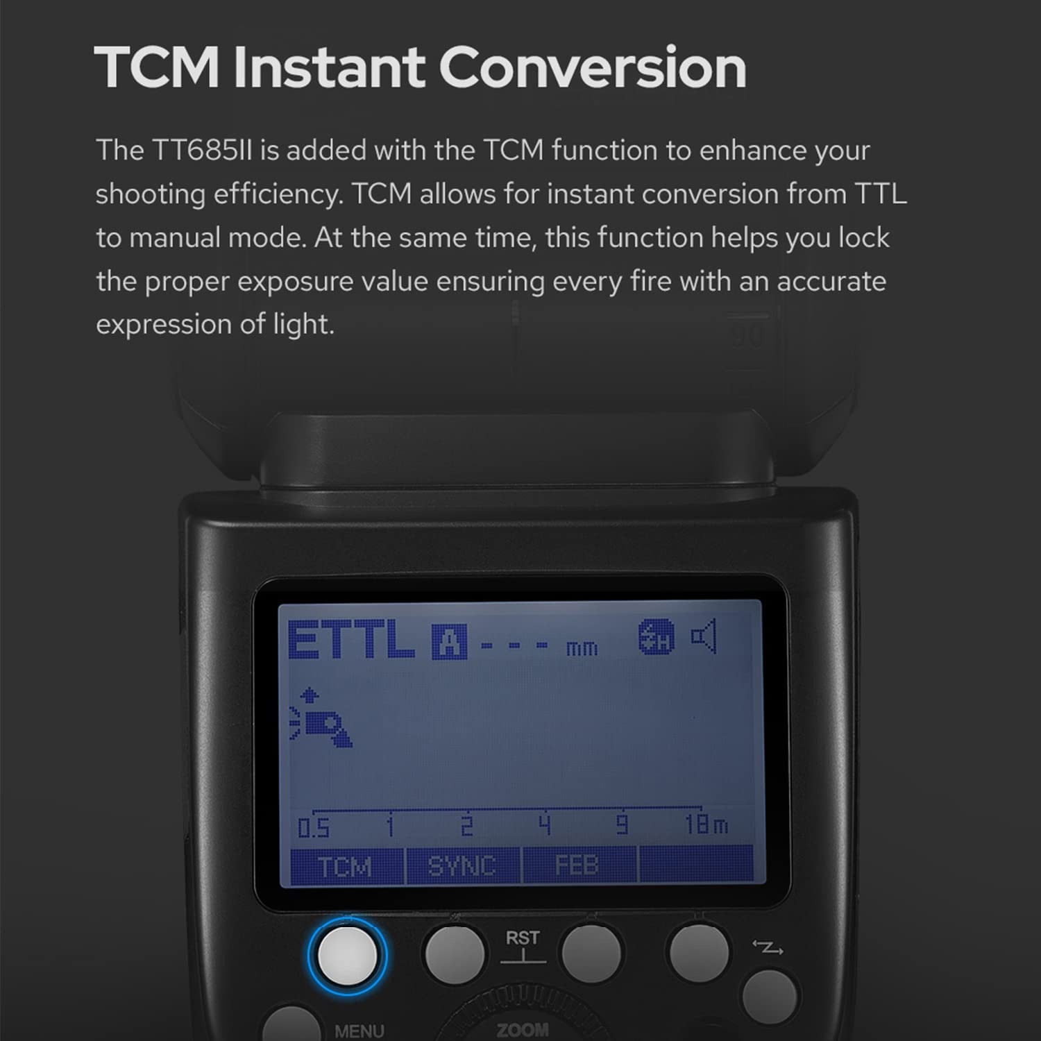 Godox TT685II TTL Camera Flash 1/8000s HSS Flash Speedlight