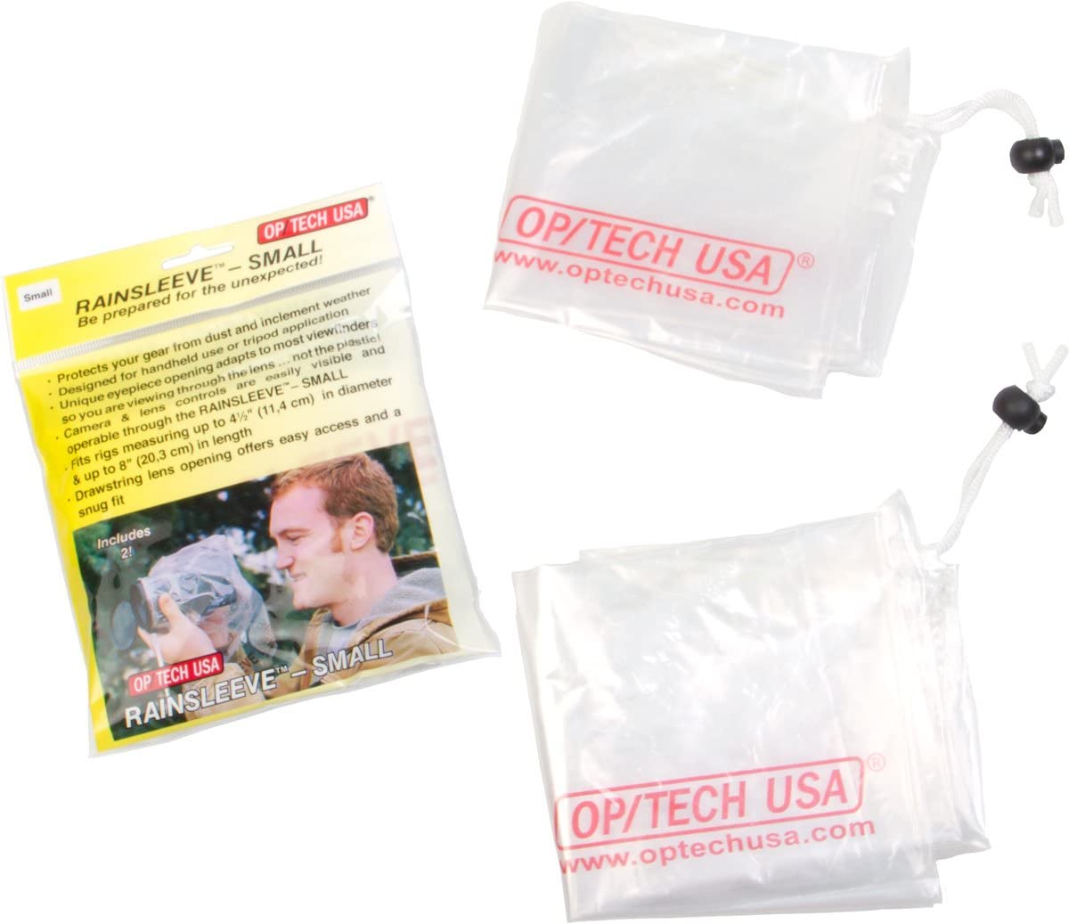 OP/TECH Rainsleeve - Small, 2 Pack (Clear)