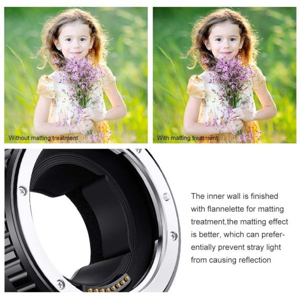 K&F Concept Canon EF to Sony E NEX Auto Focus Lens Mount Adapter