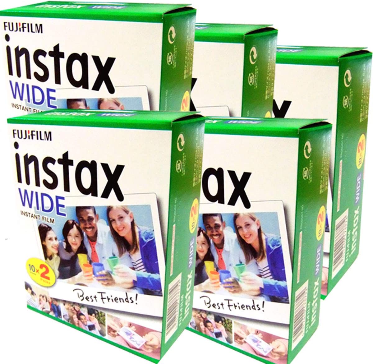 Product Image of 5x Fuji Instax Wide Film for Fujifilm 300 210 200 100 Instant Cameras