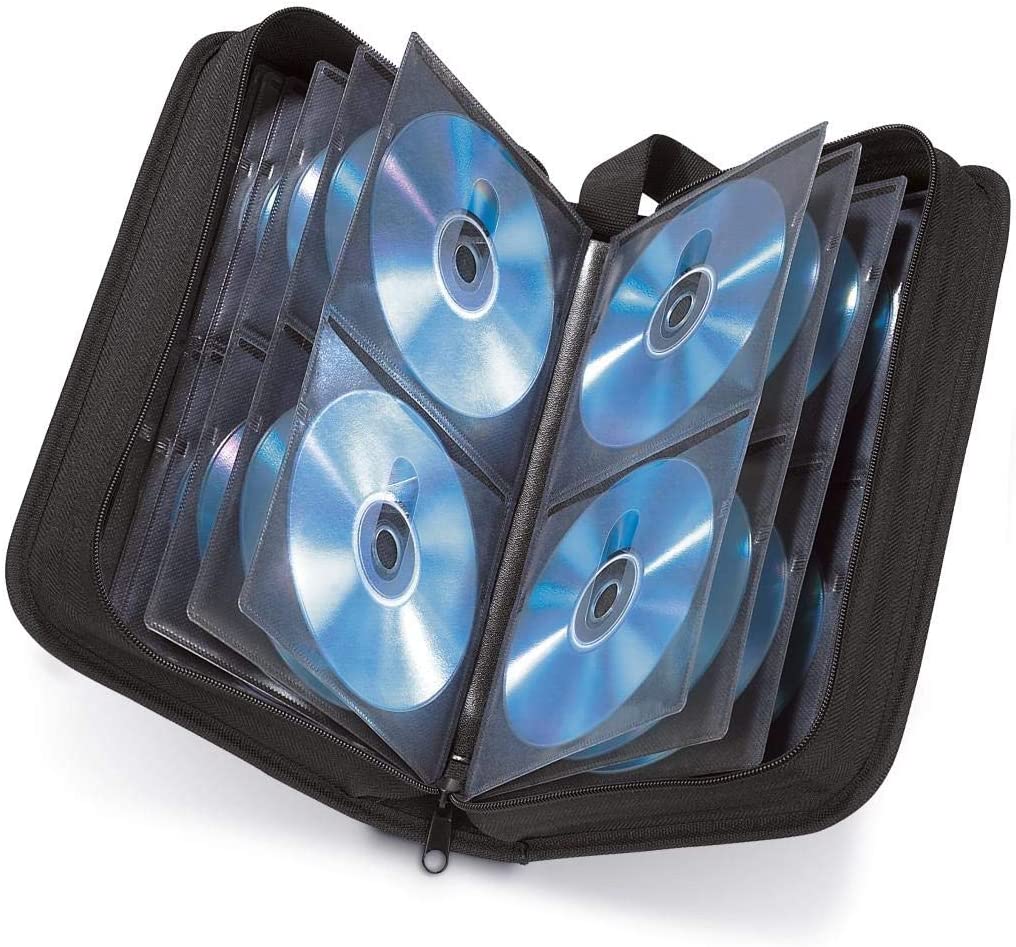 Product Image of Hama CD/DVD/Blu-ray storage case wallet - 64 - black