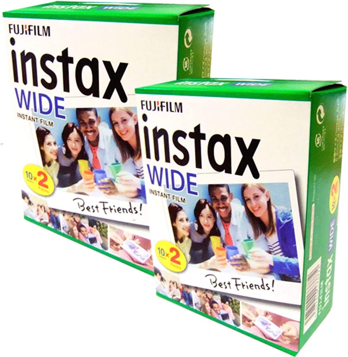 Product Image of 2 x Fuji Instax Wide Film for Fujifilm 300 210 200 100 Instant Cameras