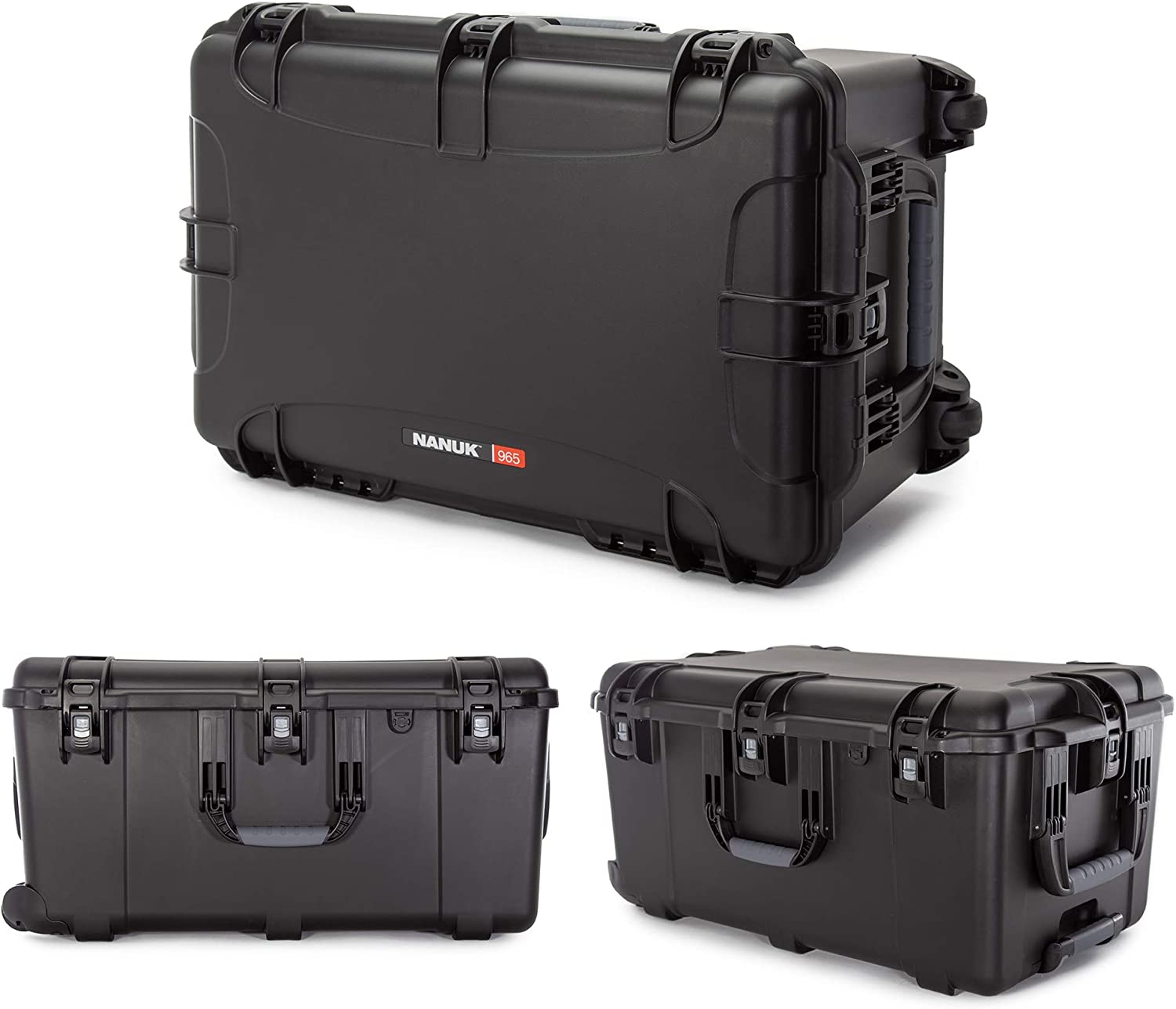 Nanuk 965 Waterproof Hard Case with Wheels and Foam Insert - Black