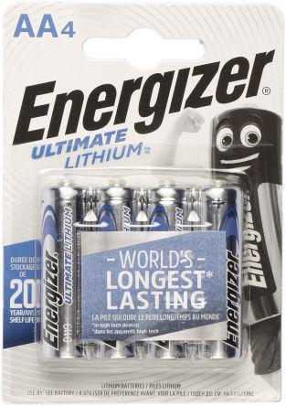 Energizer Ultimate Lithium AA batteries (4 Pack)