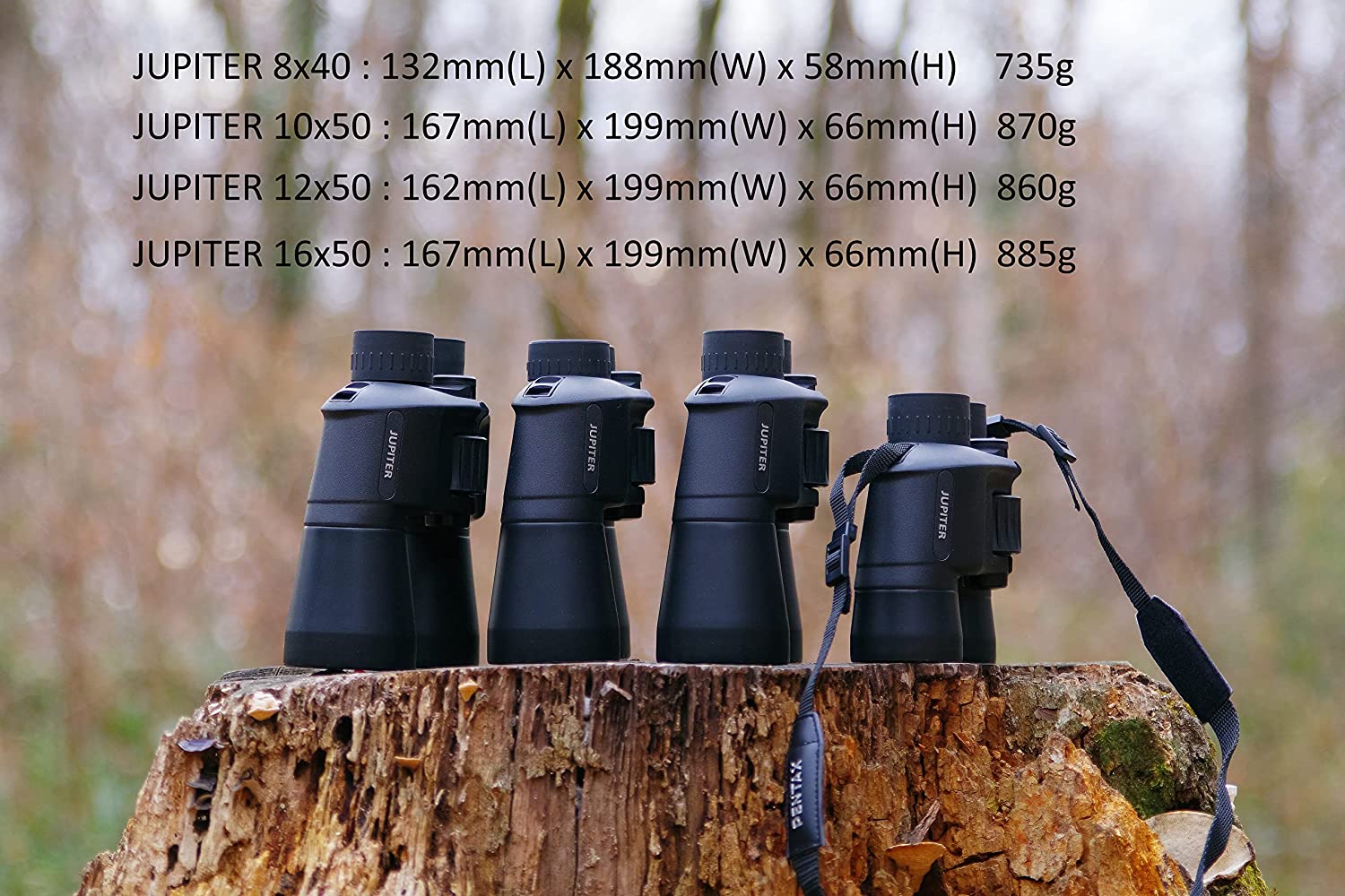Pentax Jupiter Easy Viewing Large Aperture 16x50 Porro Prism Binocular