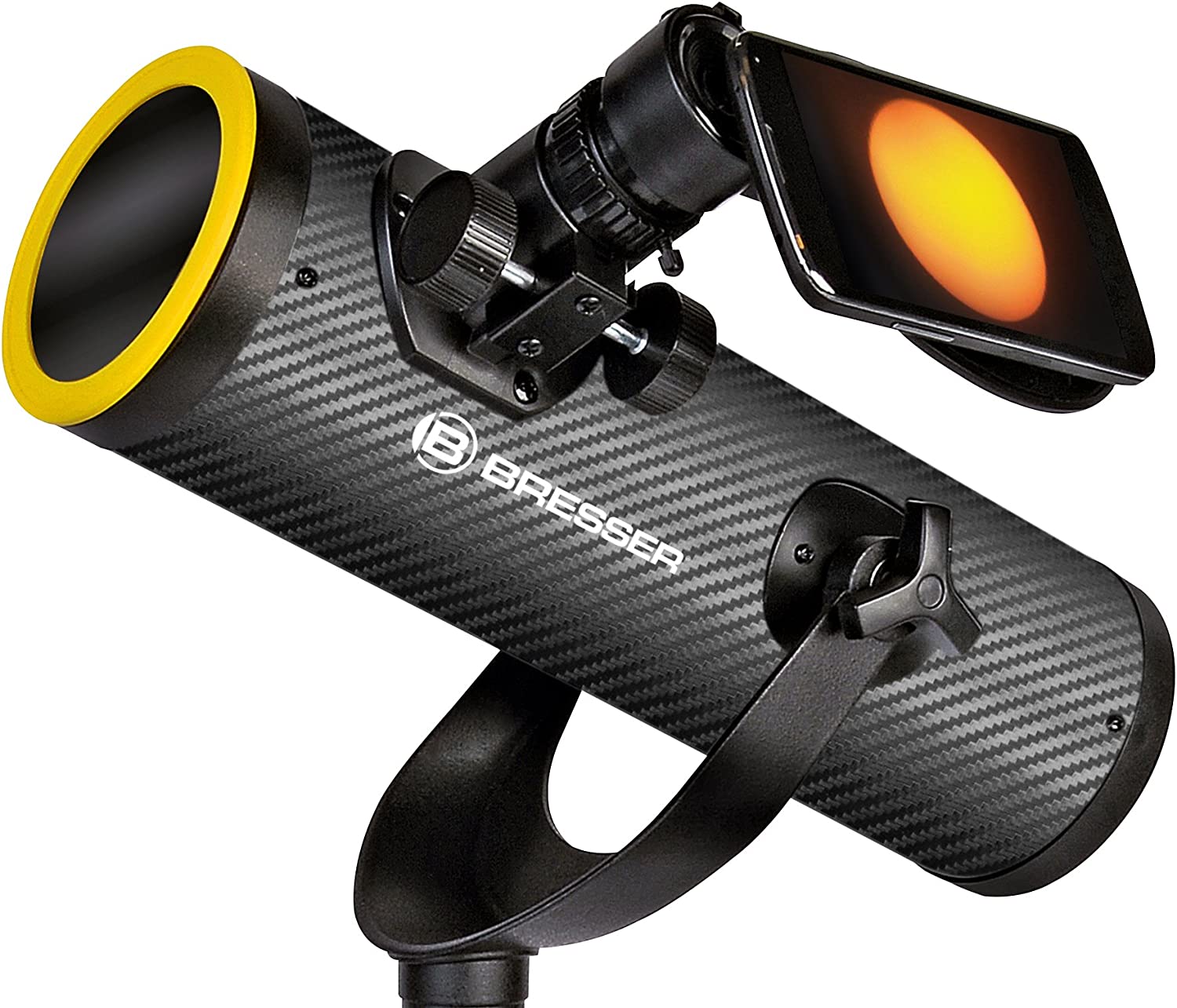 Bresser Solarix 76/350 Compact Telescope with Smartphone adapter