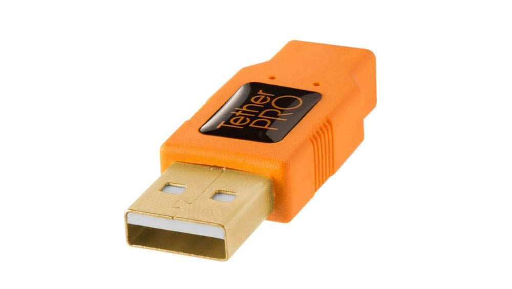 Tether Tools TetherPro Cable USB 2.0 A/MiniB 5 Pin 4.6 m Orange