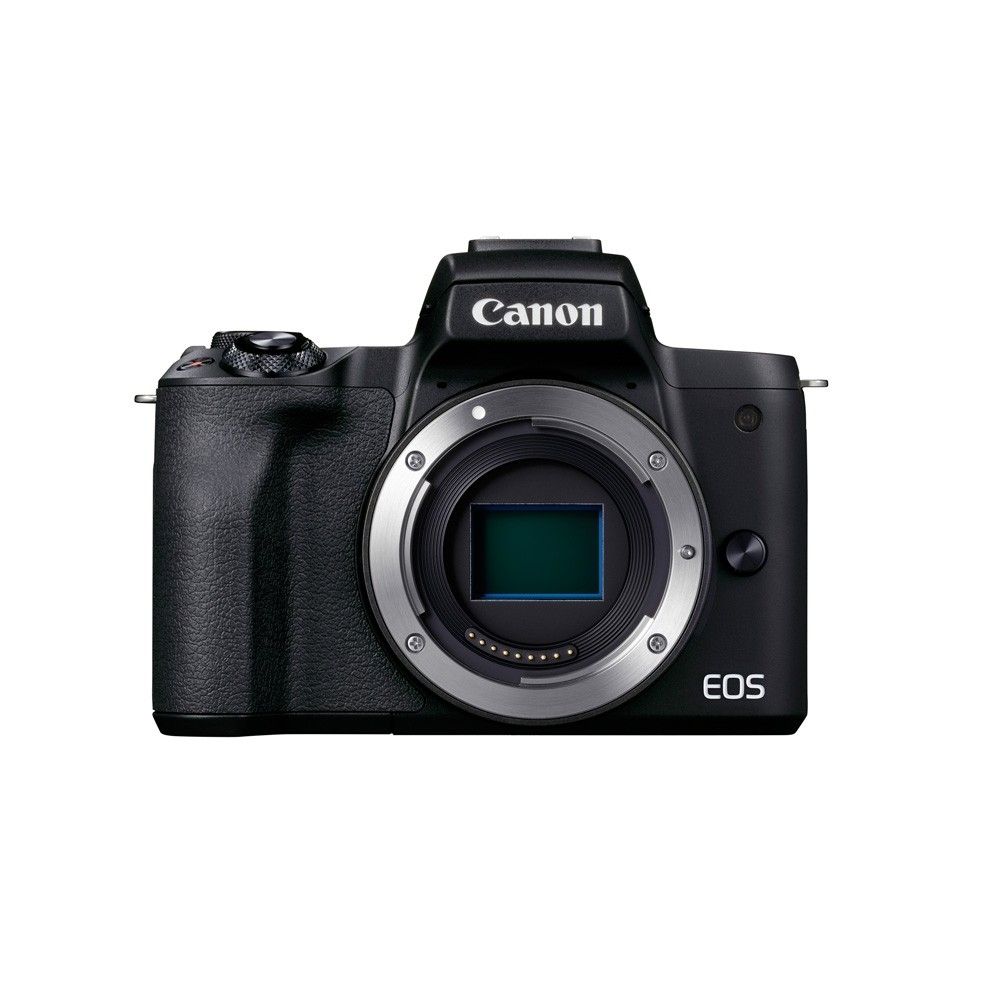 Canon EOS M50 Mark II Mirrorless Camera with 18-150mm Lens Black - Product Photo 2 - Front view of the camera body