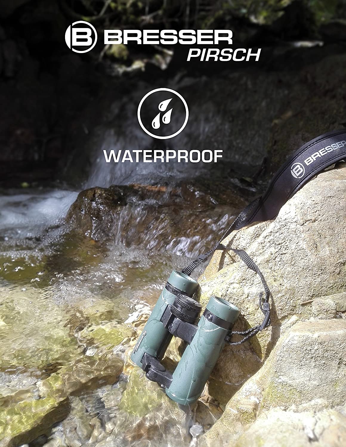 Bresser 10x26 Pirsch Waterproofed Binoculars - Green