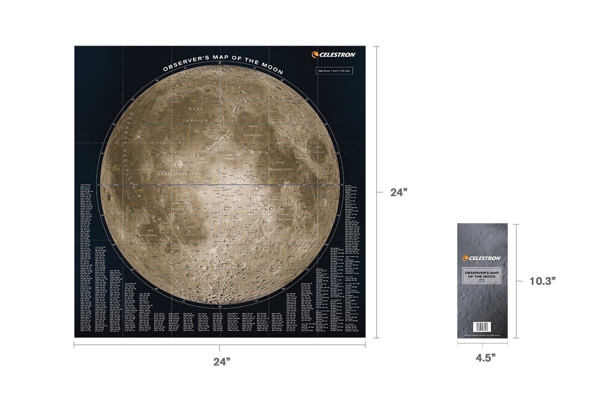 Celestron Observer's Map of the Moon