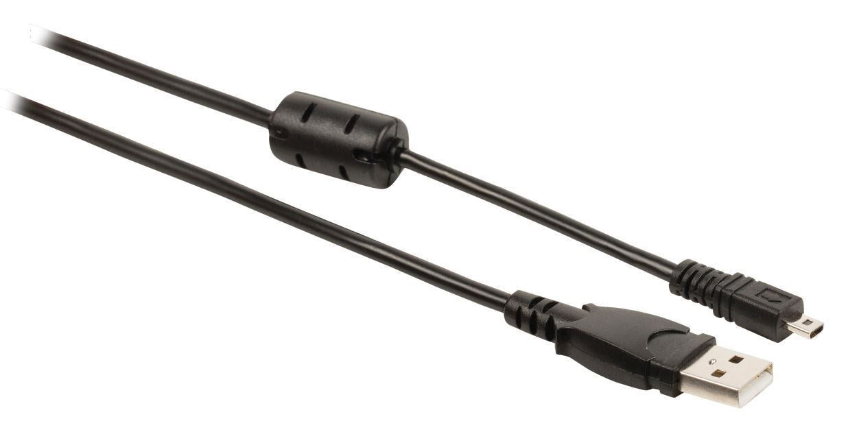 Product Image of Valueline 2m USB 2.0 A Male To 14 Pin Male Connector For Fuji Camera - Black