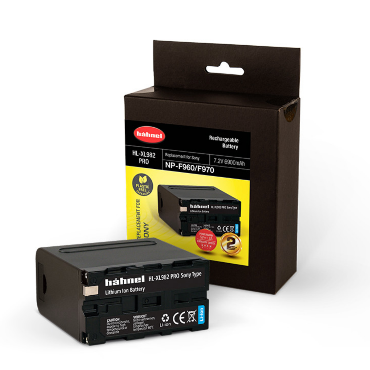 Product Image of Hahnel HL-XL982 Replacement Li-Ion Battery for Sony NP-F930-NP-F950-NP-F970