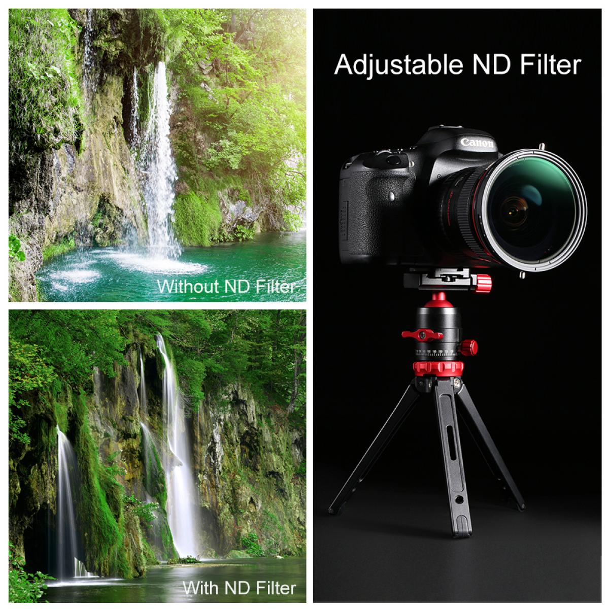 K&F Concept Variable 2 in 1 ND Filter+CPL Circular Polarising Polarizer Filter