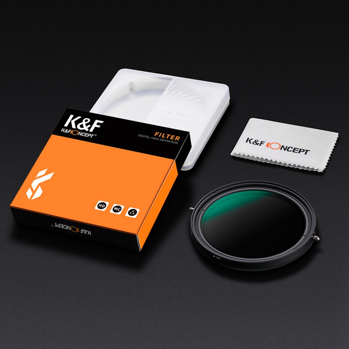 K&F Concept Variable 2 in 1 ND Filter+CPL Circular Polarising Polarizer Filter