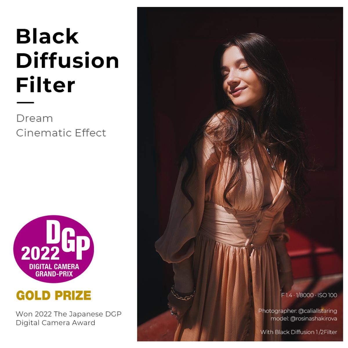 K&F Concept Black Mist Filter 1/4 Special Effect Multi Coated With Waterproof Scratch-Resistant Anti-Reflection Nano-X