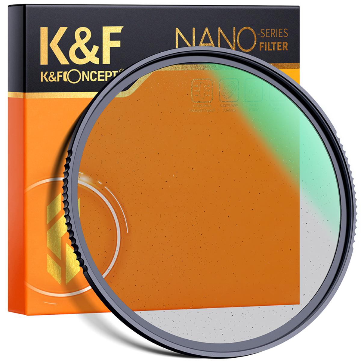 K&F Concept Black Mist Filter 1/8 Special Effects Filter Multi Coated Waterproof Scratch-Resistant Anti-Reflection Nano-X Series
