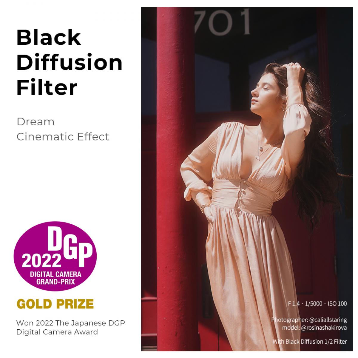 K&F Concept Black Mist Filter 1/8 Special Effects Filter Multi Coated Waterproof Scratch-Resistant Anti-Reflection Nano-X Series