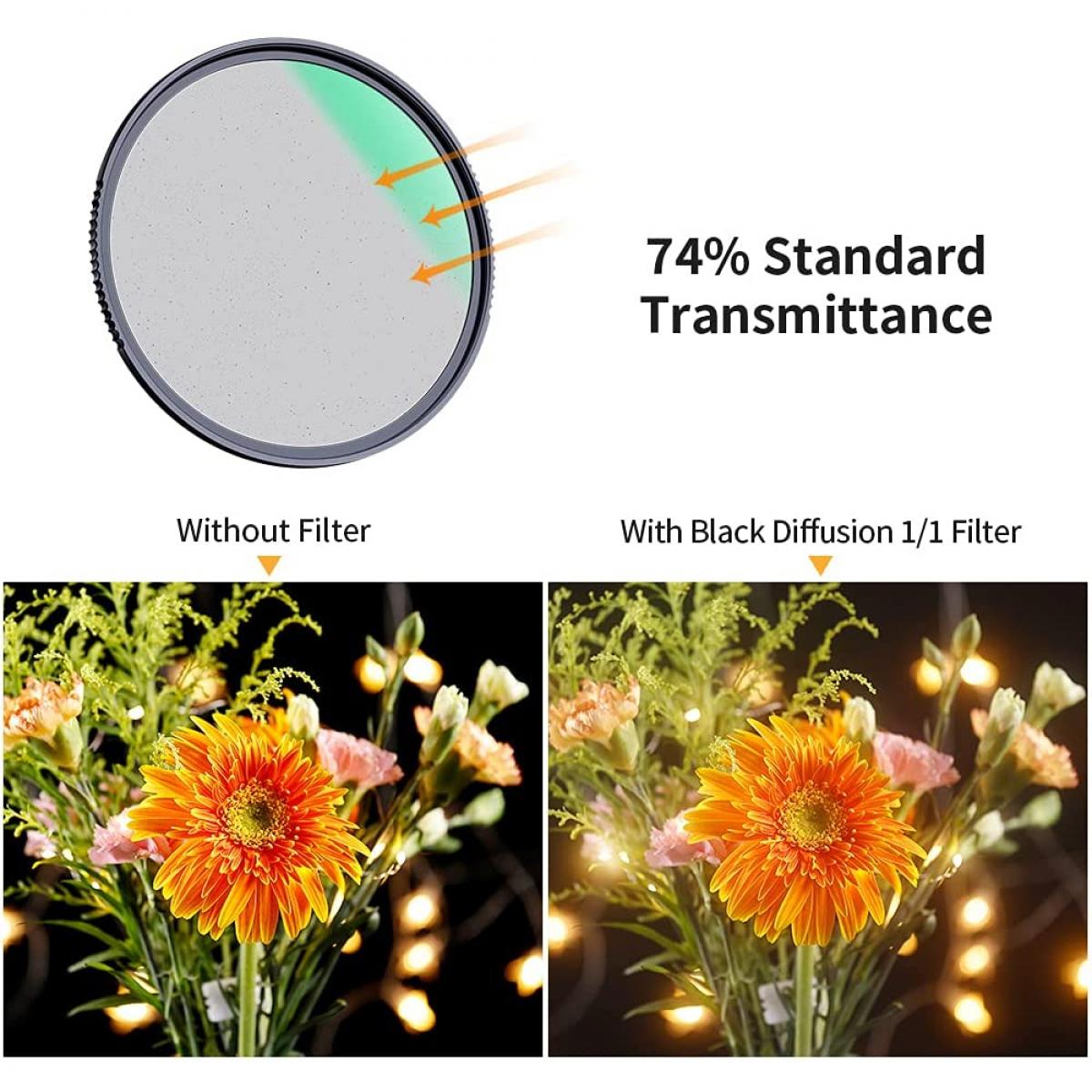 K&F Concept 49MM Nano-X Black Mist Filter 1/1