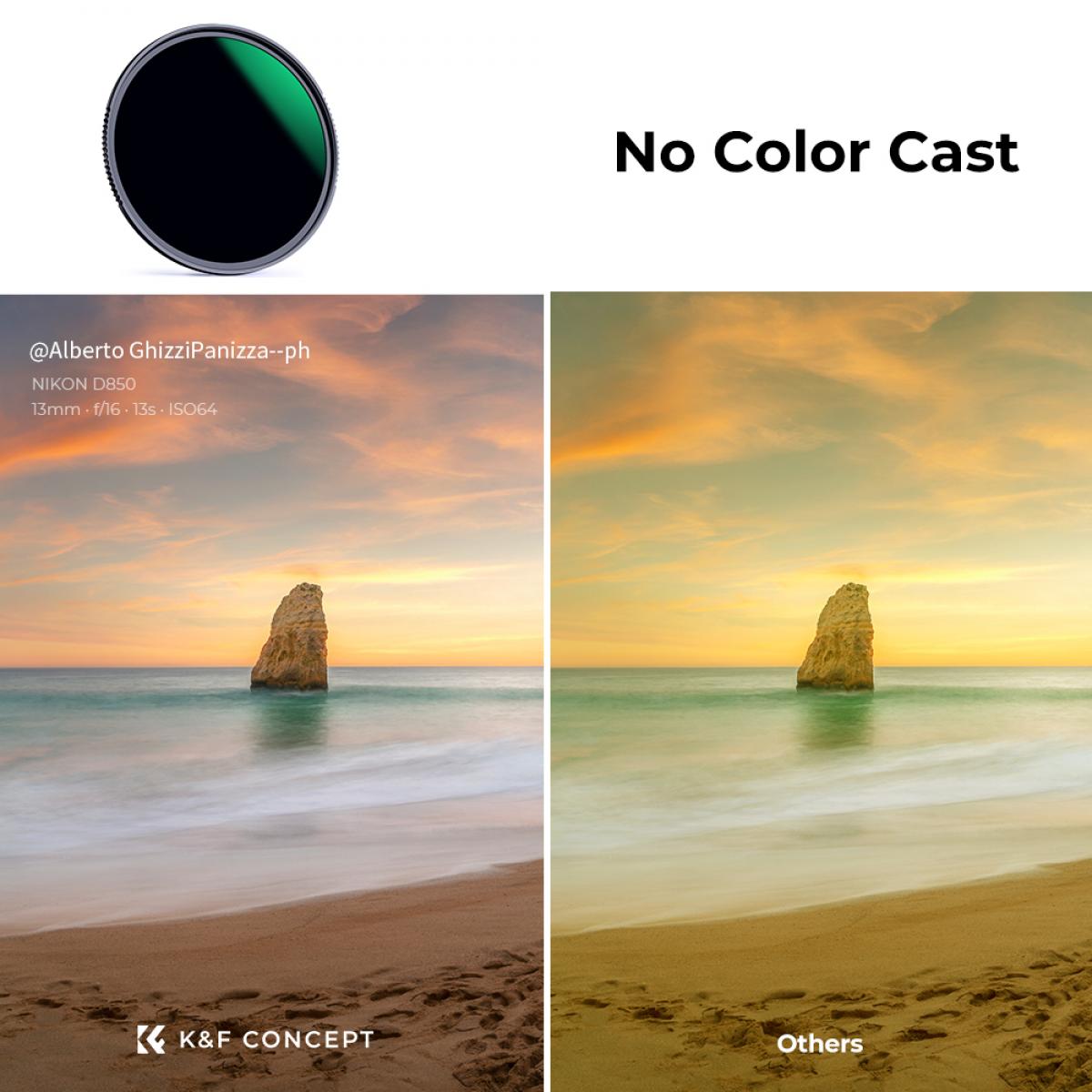 K&F Concept ND Filter Nano X ND1000 10 Stops