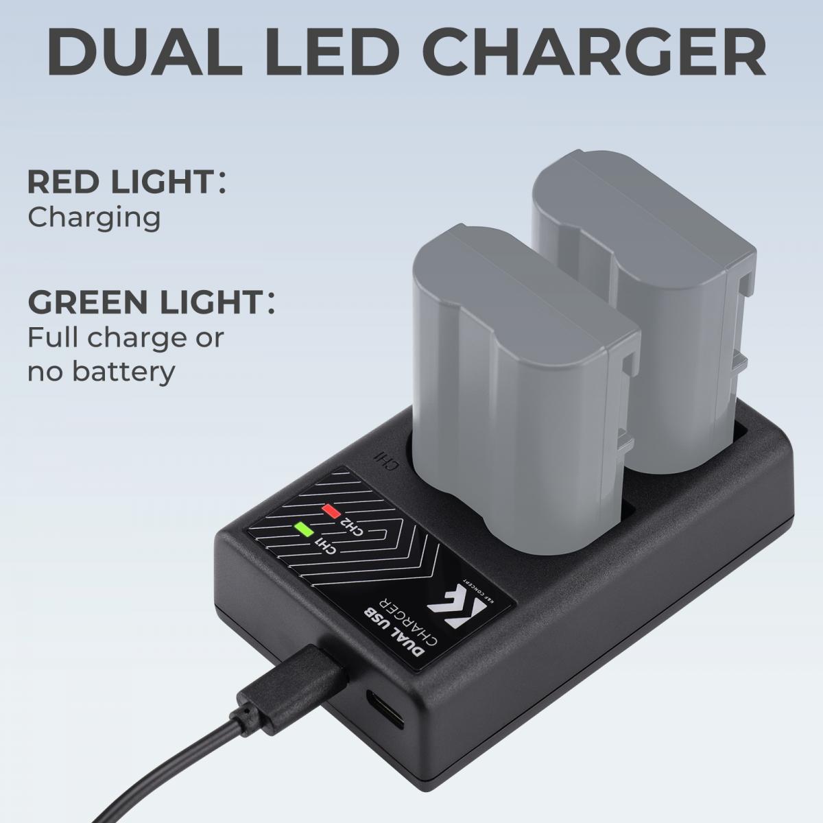 K&F Concept Nikon EN-EL15 Battery Charger