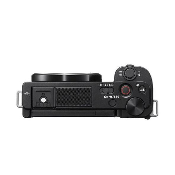 Sony Alpha ZV-E10 APS-C vlog camera with 16-50mm lens - Product Photo 3 - Top down photo of the camera