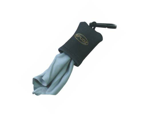 Spudz 10x10 Micro Fibre Lens Cloth In Pouch - Black