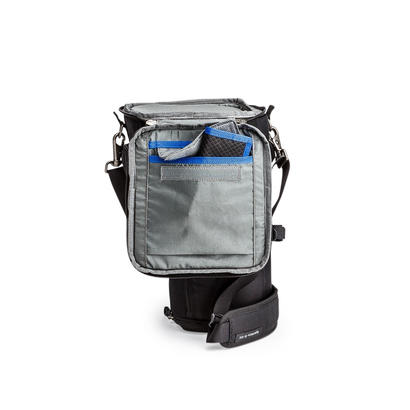 Think Tank Digital Holster 50 V2 back angle with lid open