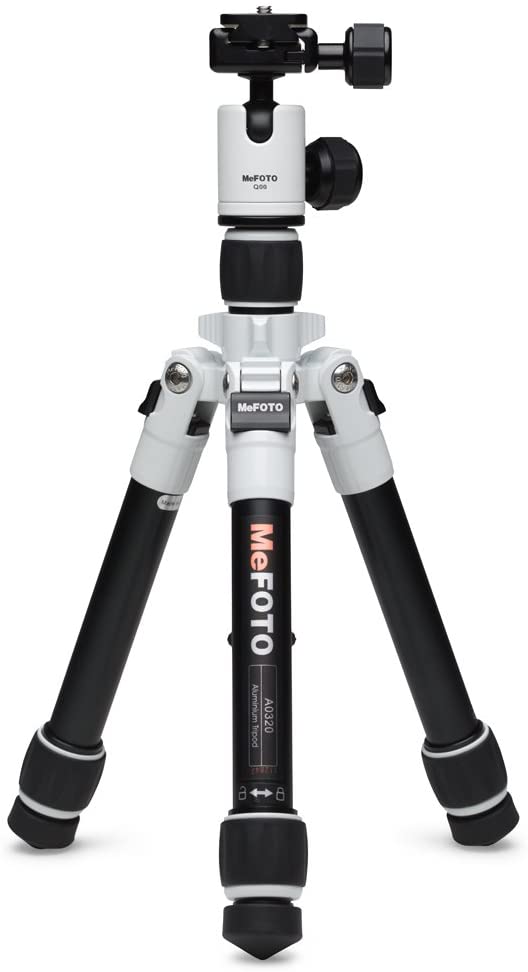 Product Image of MeFOTO DayTrip Compact Tripod Kit with 2 Section Aluminium Legs - White
