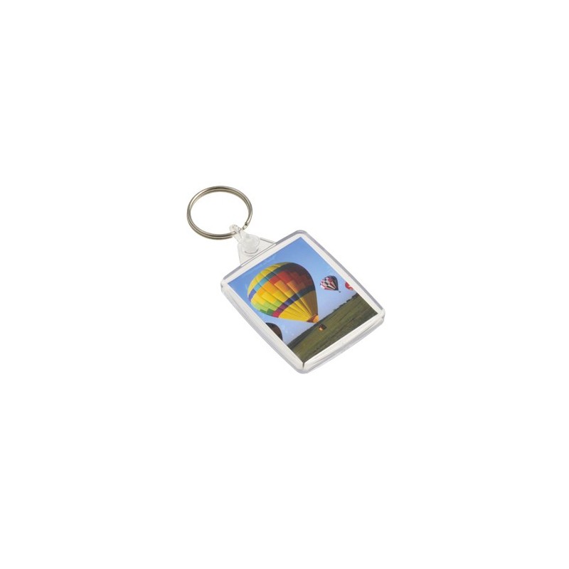 Plastic Passport Photo KeyFob Keyring